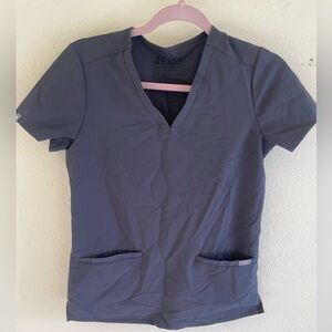 FIGS grey scrub top